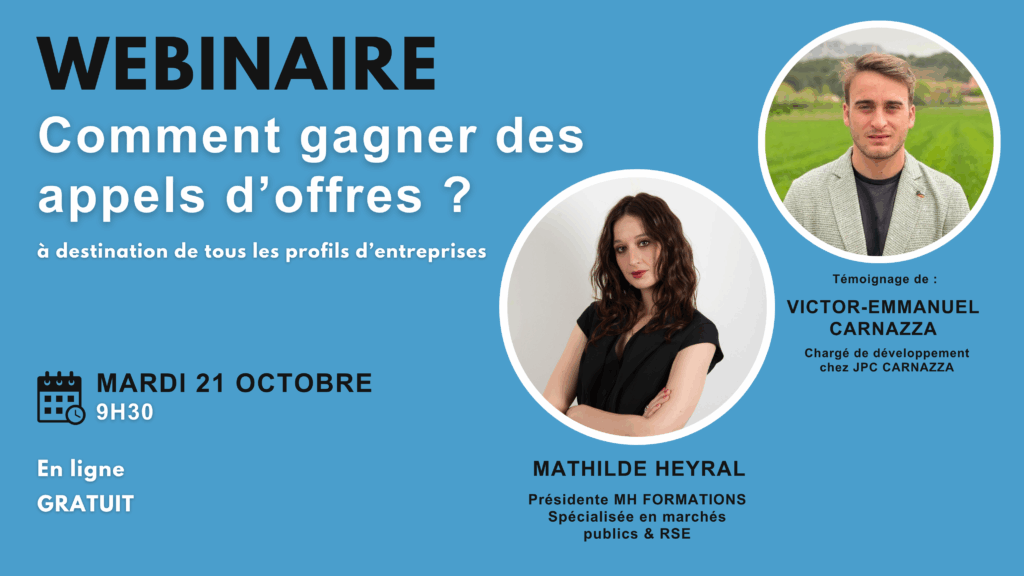 WEBINAIRE comment gagner des appels d'offres